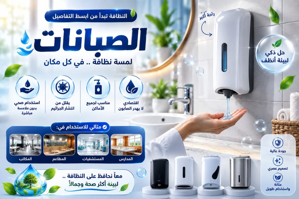 الصبانات لتوفير الصابون في الحمامات