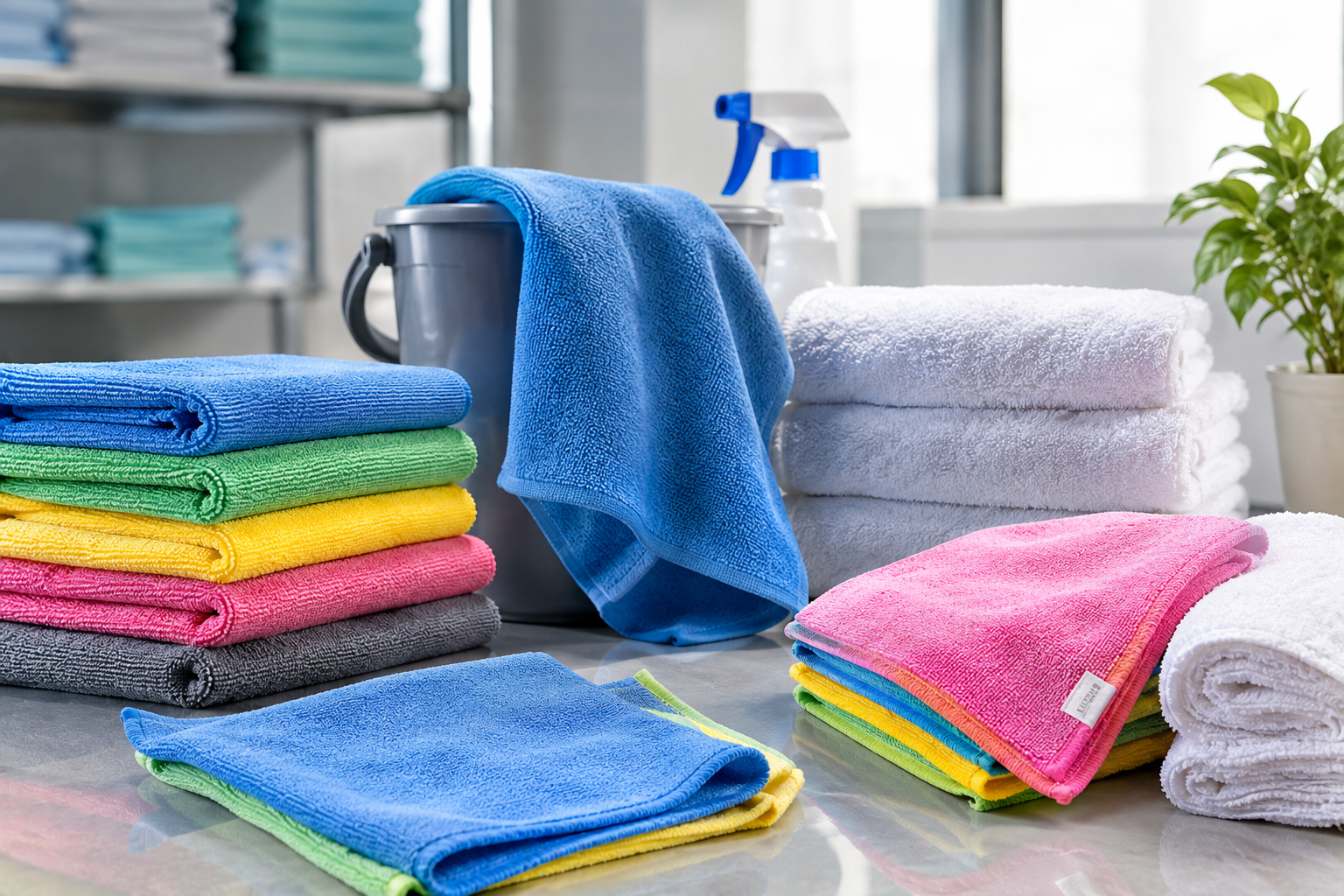الميكروفايبر وصناعة فوط التنظيف