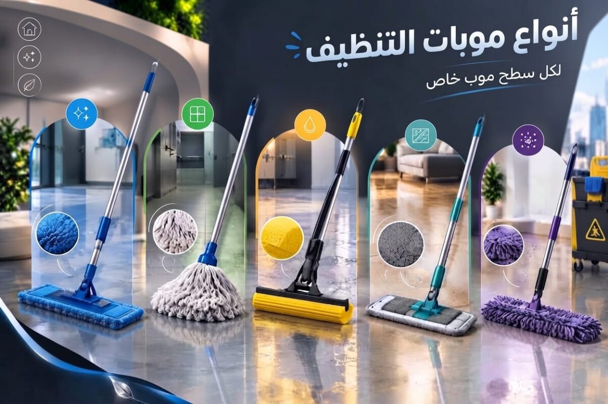 أنواع موبات التنظيف واستخداماتها